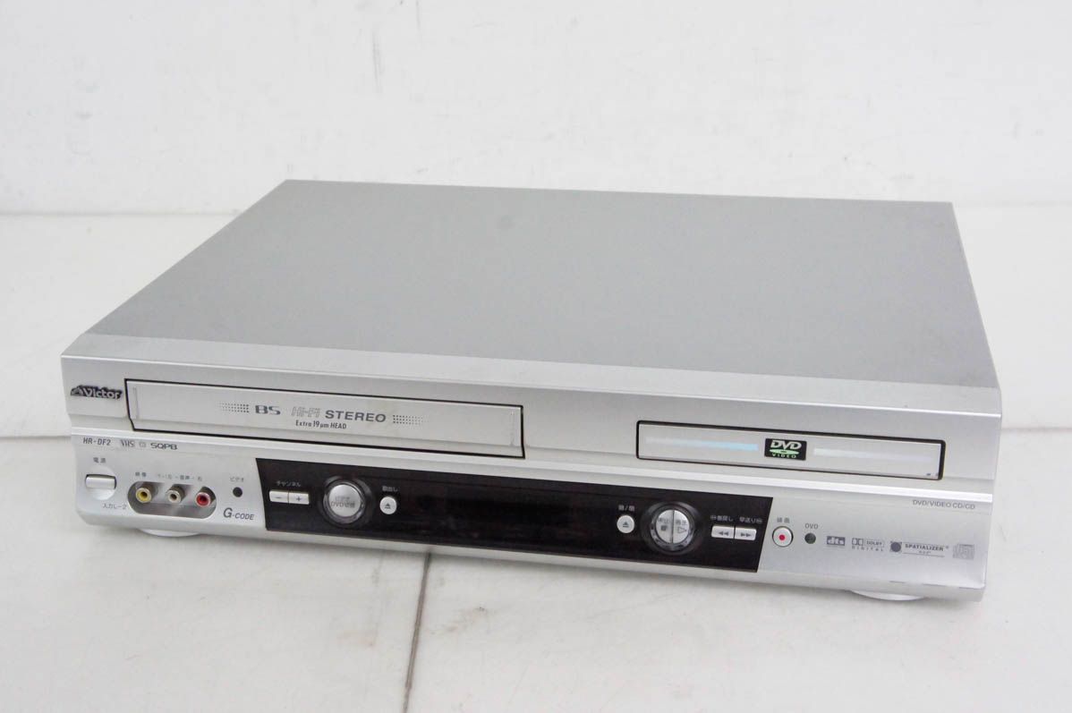 JVC Victorビクター DVDプレーヤー一体型VHSビデオ HR-DF2 ビデオデッキ