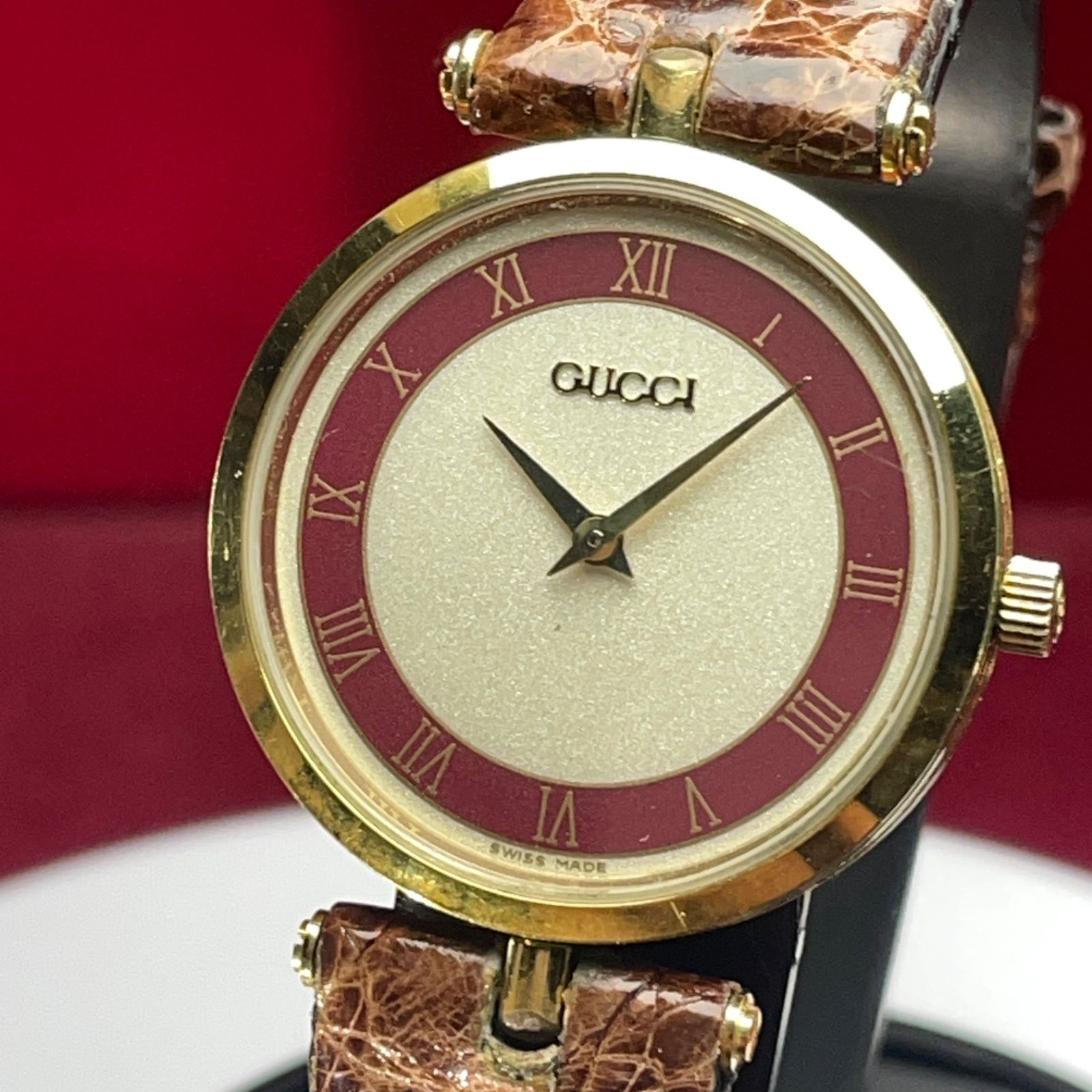 90s VINTAGE GUCCI シェリーライン クォーツ 電池換済 スイス製 - メルカリ