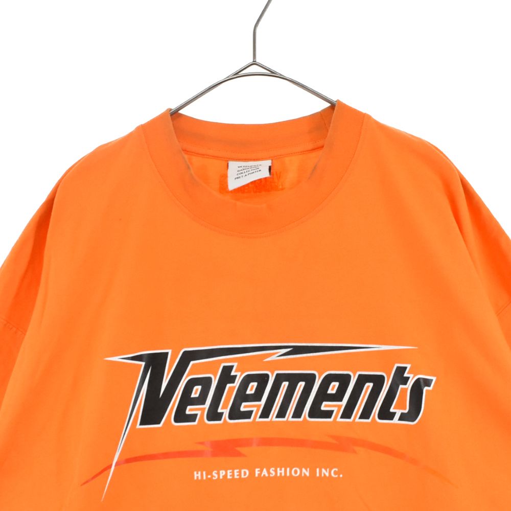 ヴェトモン VETEMENT HI-SPEED Tシャツ ハイスピード VETEMENTS (ヴェトモン) 22AW Hi-speed T-shirt ハイスピード