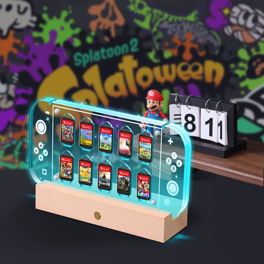 Nintendo Switch + ケース + ソフトコレクション Nintendo switch ソフト ケース アクリルデザイン switch 有機el