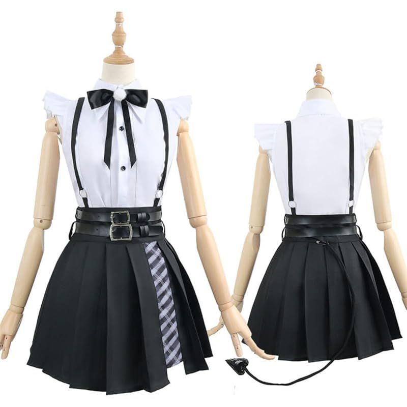 在庫 COSSA 常闇.トワ コスプレ 衣装 帽子 ウイッグ 付き バーチャル とこやみ とわ Tokoyami Towa 地雷系 私服 ハロウィン とこやみとわ L BRIGHTFACE_UK