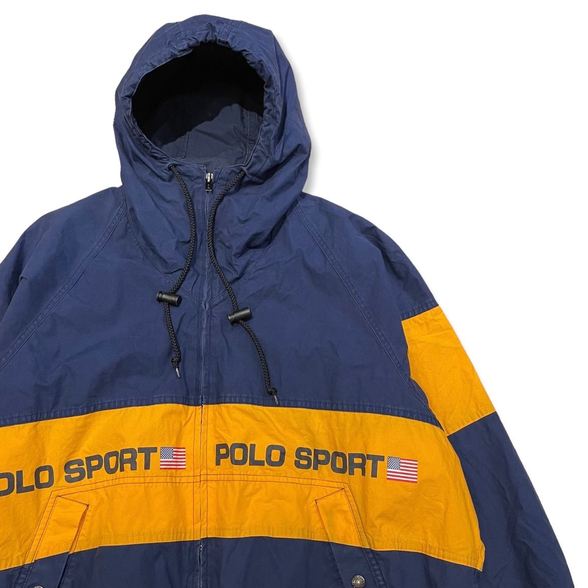 90s POLO SPORT ポロスポーツ スペルアウト コットンジャケット L