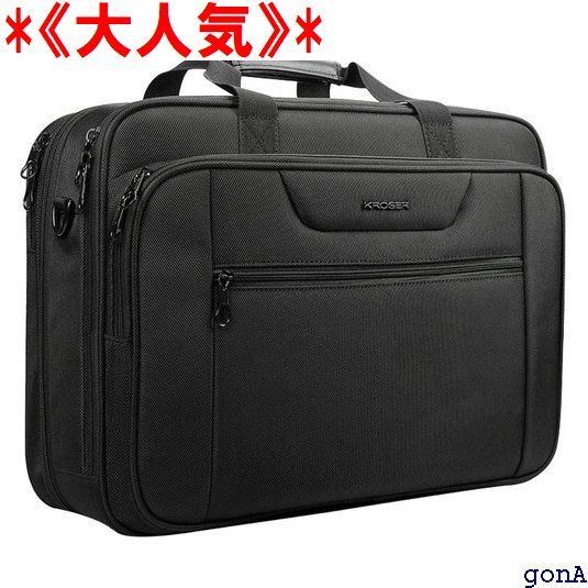 KROSER PCバッグ 18.5インチPC収 性|男性 -ブラック