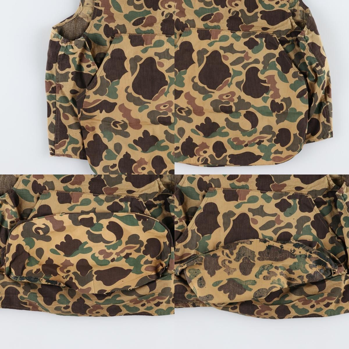 Y*N様 80s BLACK SHEEP BRAND ダックハンターカモ ベイカ 70-80's Black Sheep Duck Hunter Camo Hunting Vest XL