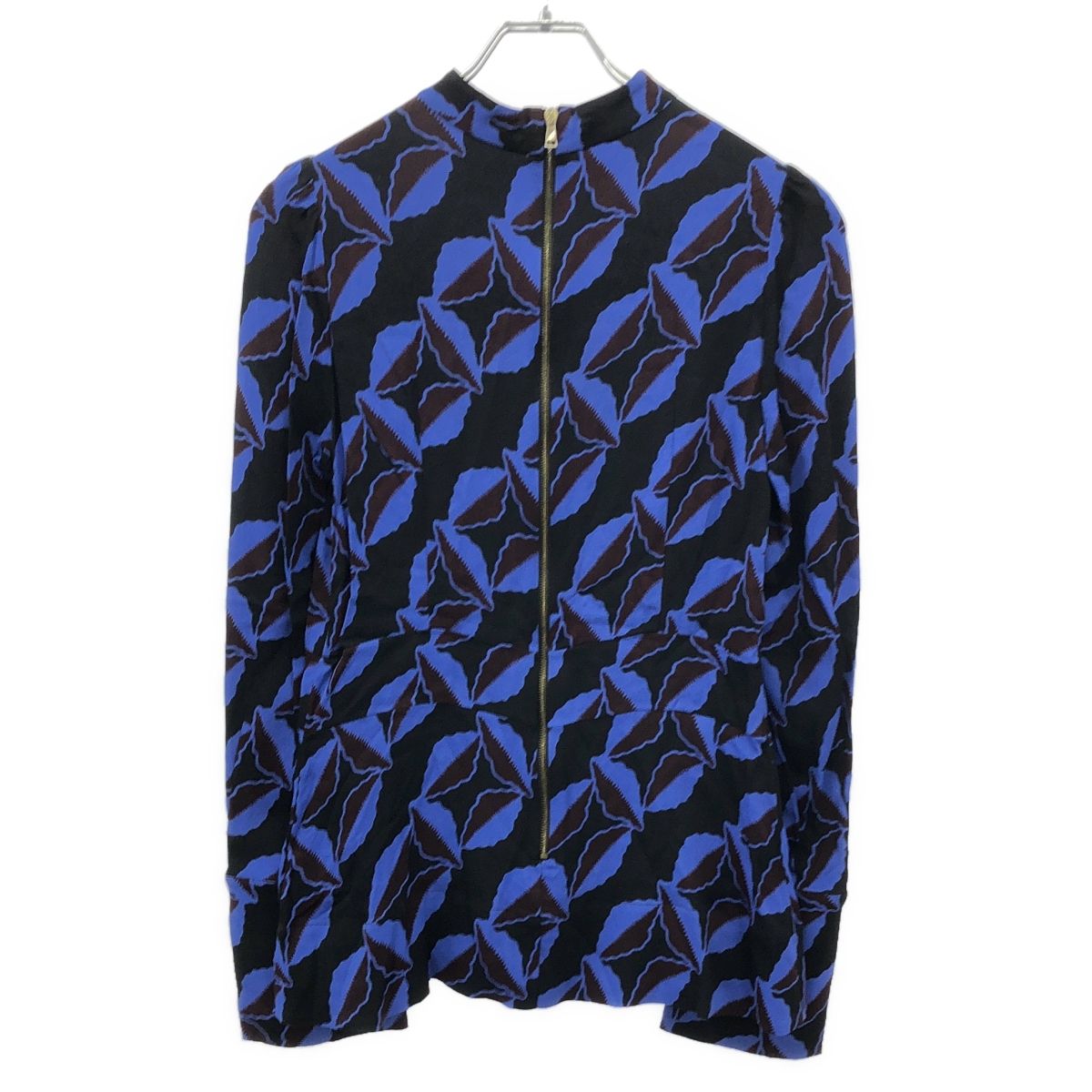 MARNI マルニ 15AW 総柄ロングスリーブブラウス  パープル 40 ITF0184GOTO2 MARNI マルニ 15AW 総柄ロングスリーブブラウス パープル 40
