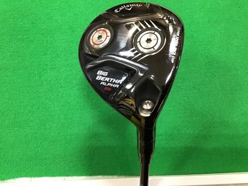 キャロウェイ BIG BERTHA ALPHA 816 18° フェアウェイウッド FW BIG BERTHA 2015 フェアウェイ フレックスS メンズ 男性用 右利き 右用 Dランク ゴルフクラブ