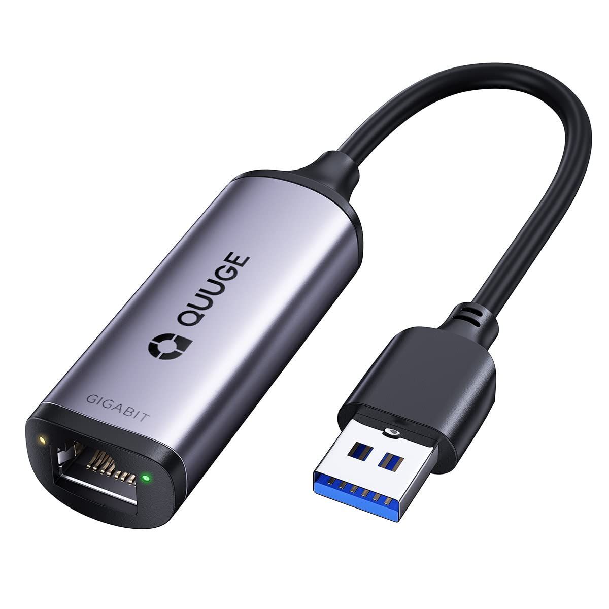 QUUGE 有線LANアダプター USB LAN 変換アダプター 1Gbe高速通信 USB3.0