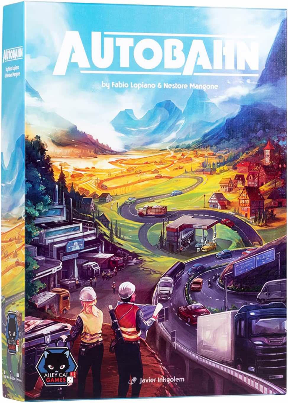 ボードゲーム アウトバーン Autobahn 戦後ドイツ 高速道路建設 経済戦略ゲーム 交通網整備 復興期から現代まで 3つの時代を体験 英語版 日本語説明書なし