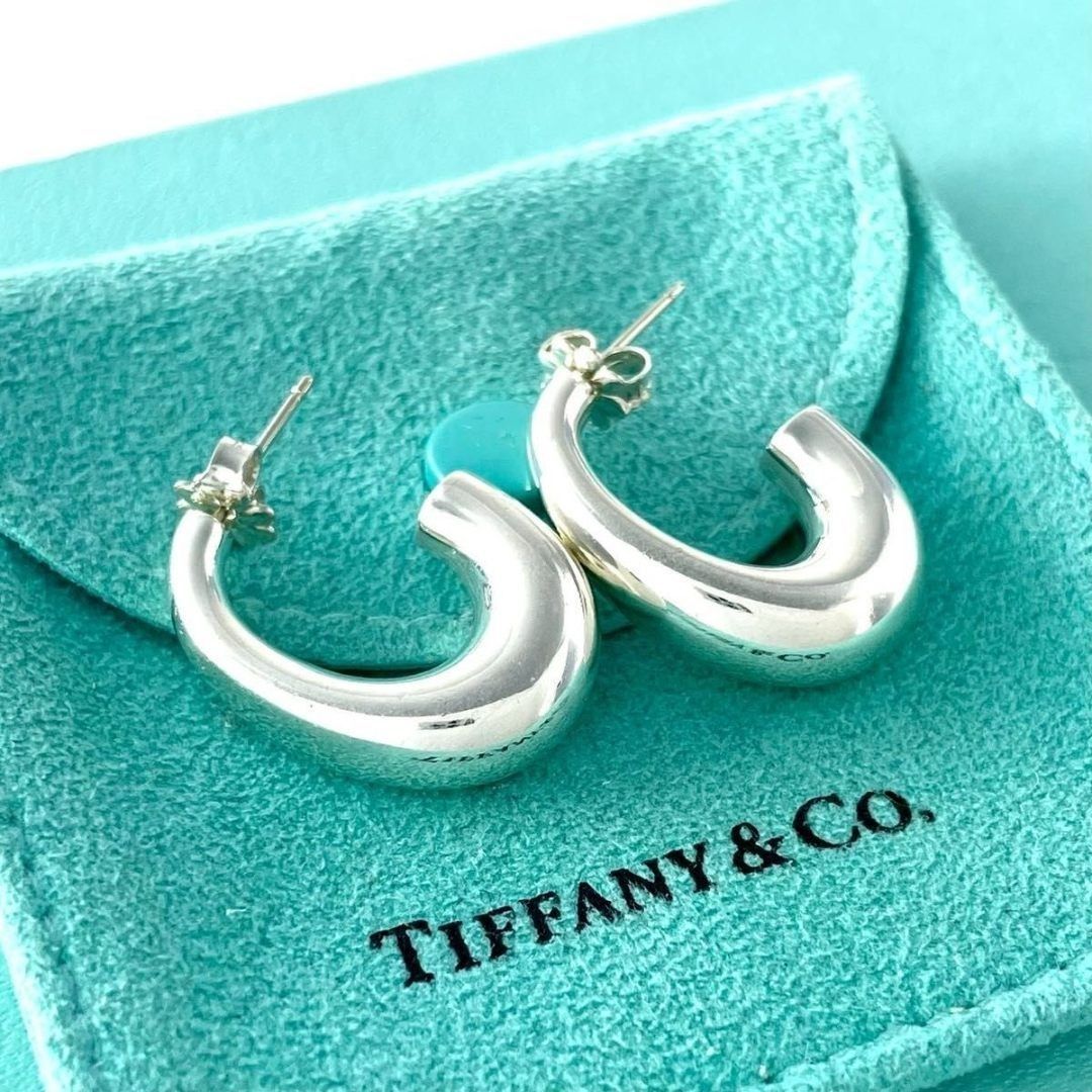 ティファニー ハーフ フープ ピアス シルバー 925 W122e