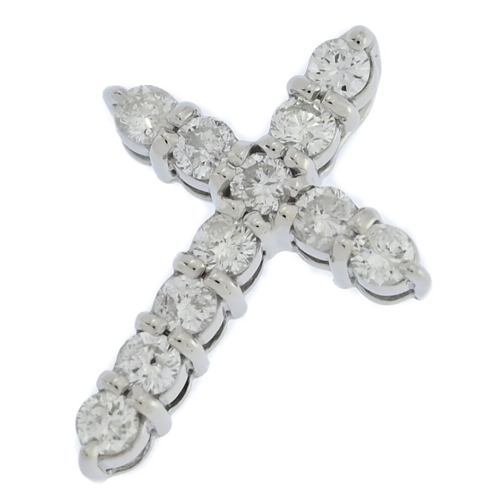 0.51ct/クロスモチーフ・ダイヤモンド ペンダントトップ/Pt900-1.9g