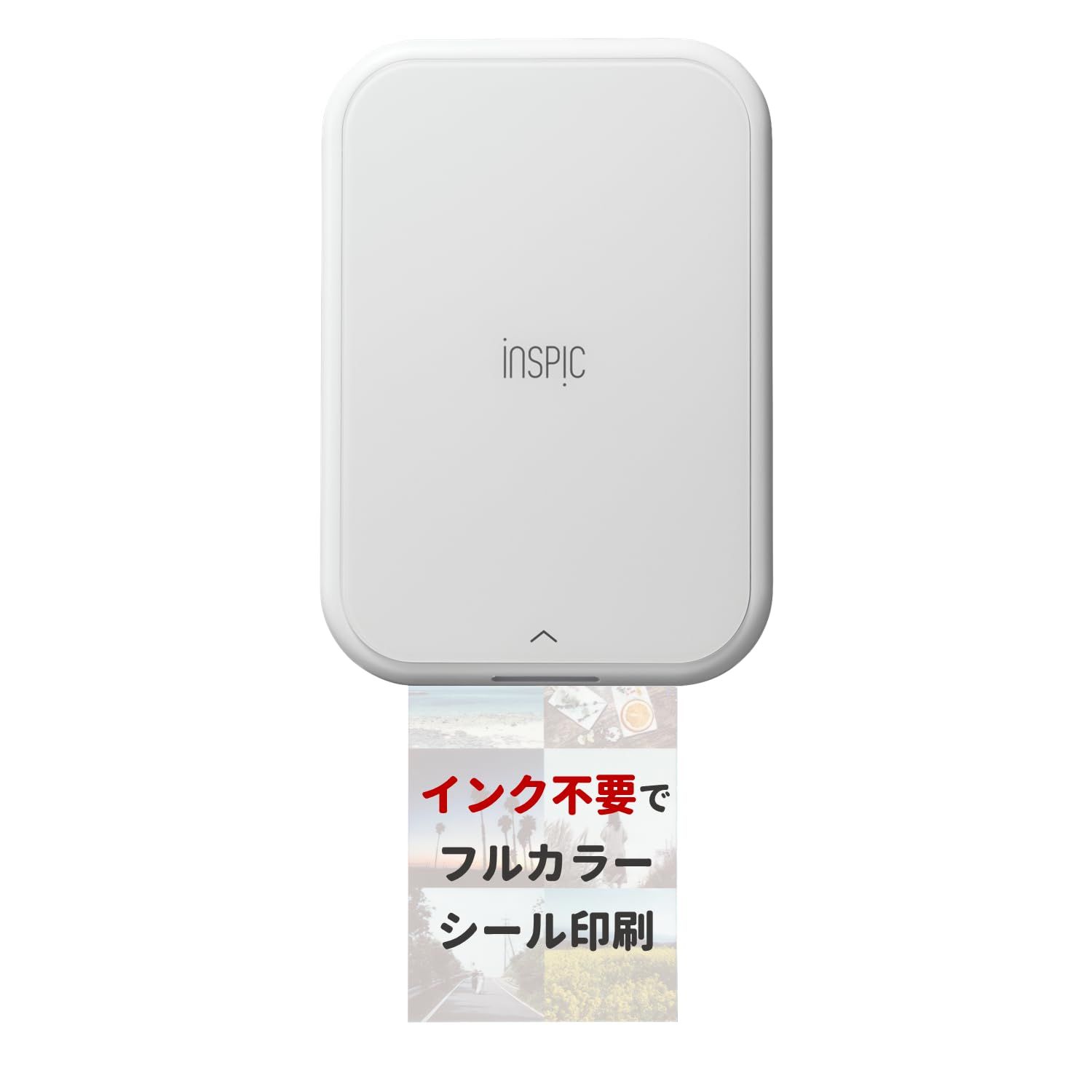 スマホ ミニフォトプリンター iNSPiC Canon PV-223-WH 写真用 ホワイト キヤノン フルカラー インク不要