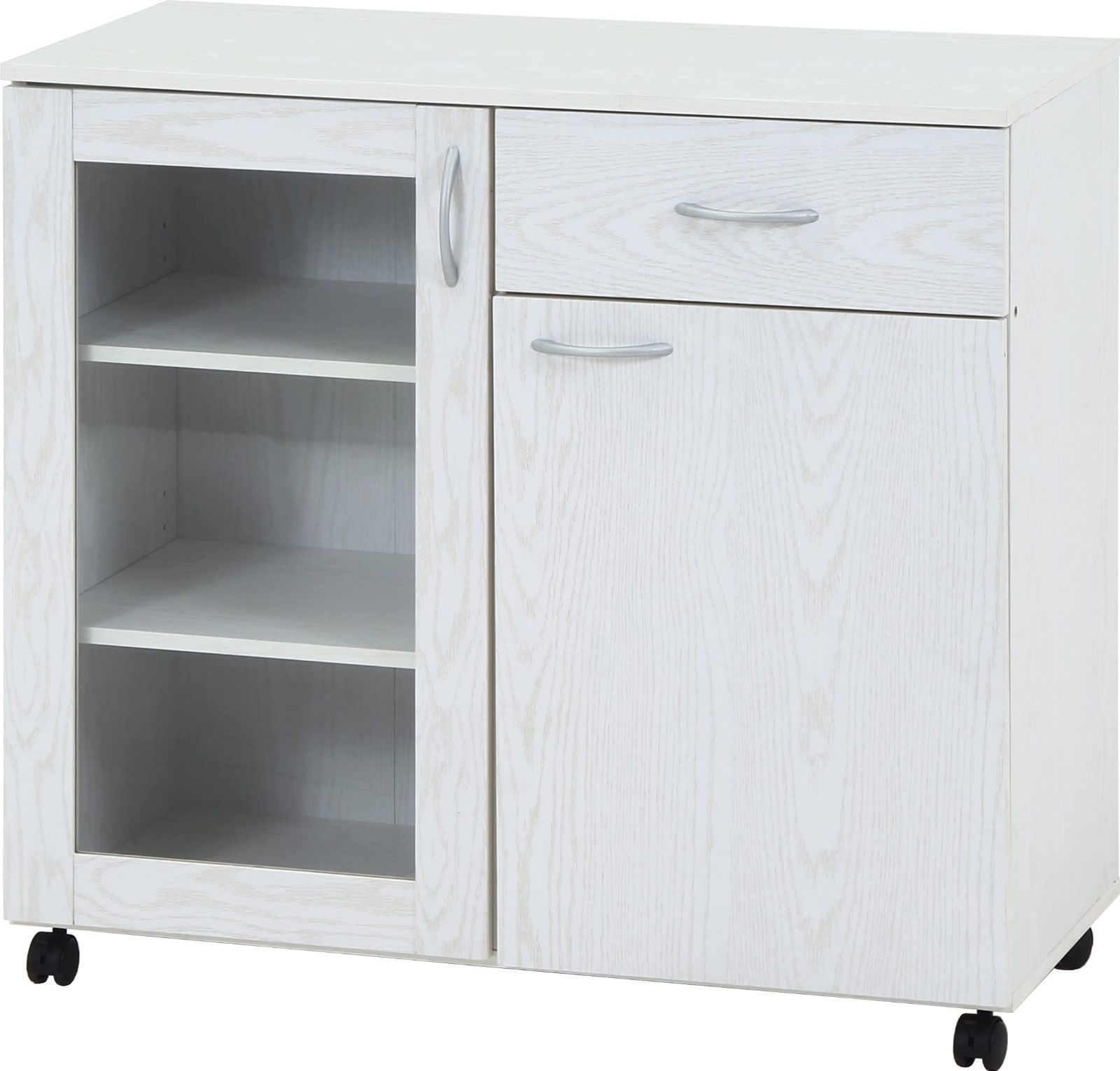 不二貿易 食器棚 キッチン収納 幅90×奥行39.8×高さ84