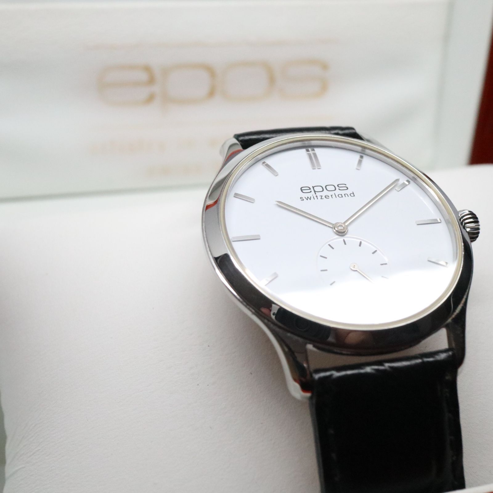 稼働品】EPOS エポス 3408wh オリジナーレ 手巻き プゾー7001 箱