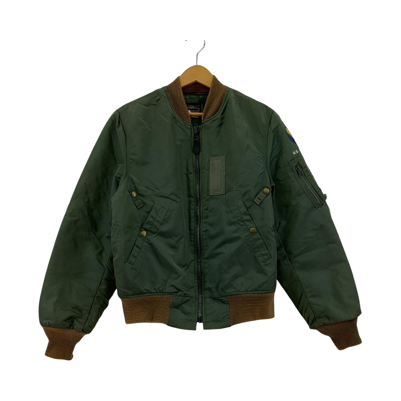 U.S.AIR FORCE ユーエスエアフォース MA-1ブルゾン size38/カーキ 