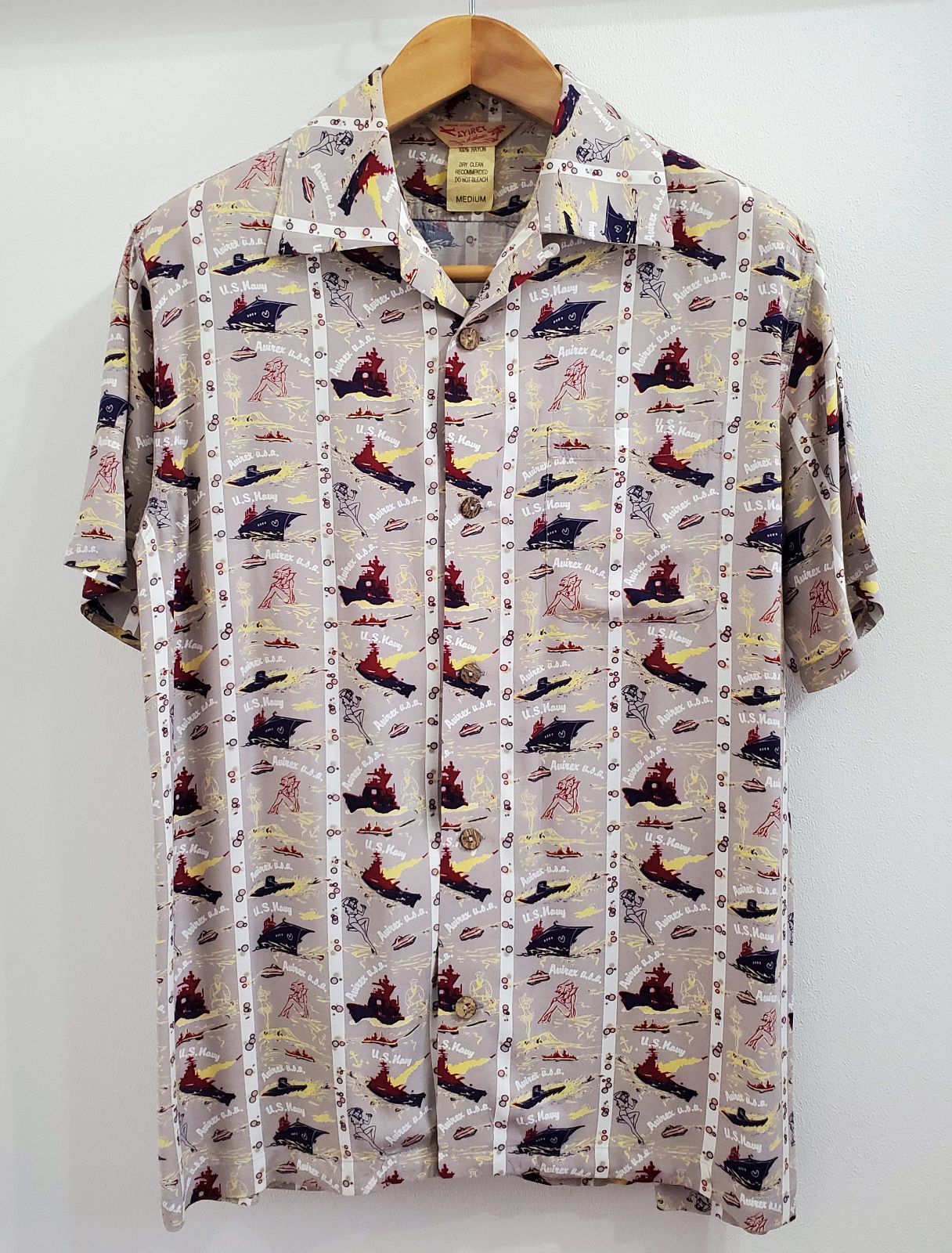 AVIREXアヴィレックス□美品 2000s 三角タグ 旧タグ U.S.NAVY 米