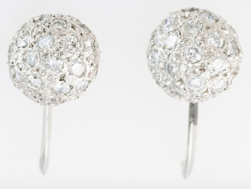 Pt900 ダイヤモンド イヤリング 品番d23-268