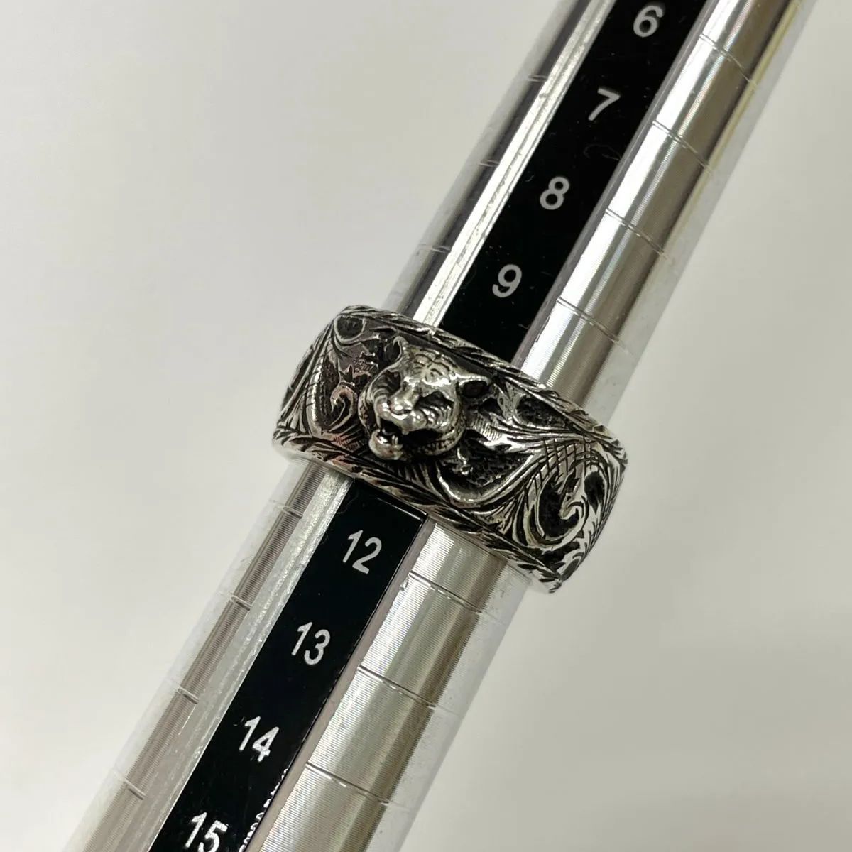 GUCCI グッチ キャットヘッド アラベスク ガーデン シルバーリング 12 