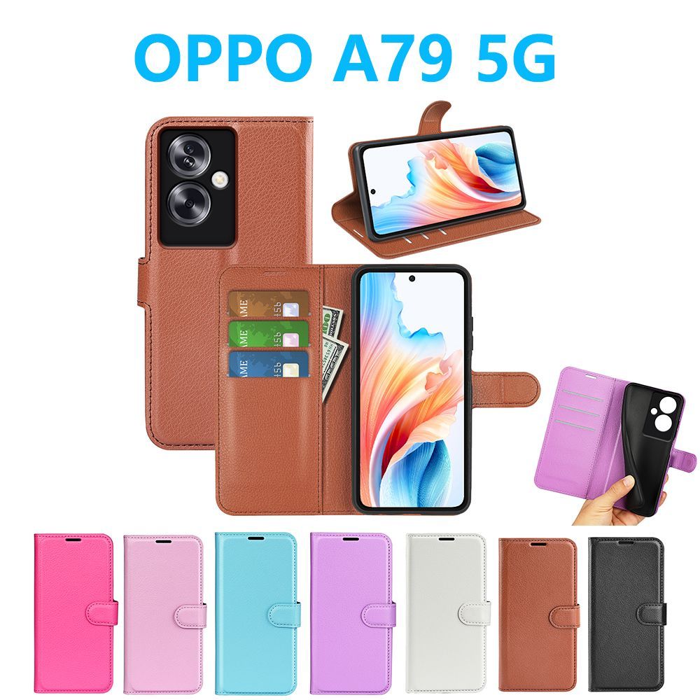 OPPO A79 5G ケース 手帳型 PUレザー 保護ケース 人気 Leather カード収納 スタンド オッポ エー スマートフォン TPU スマホカバー シンプル ビジネス