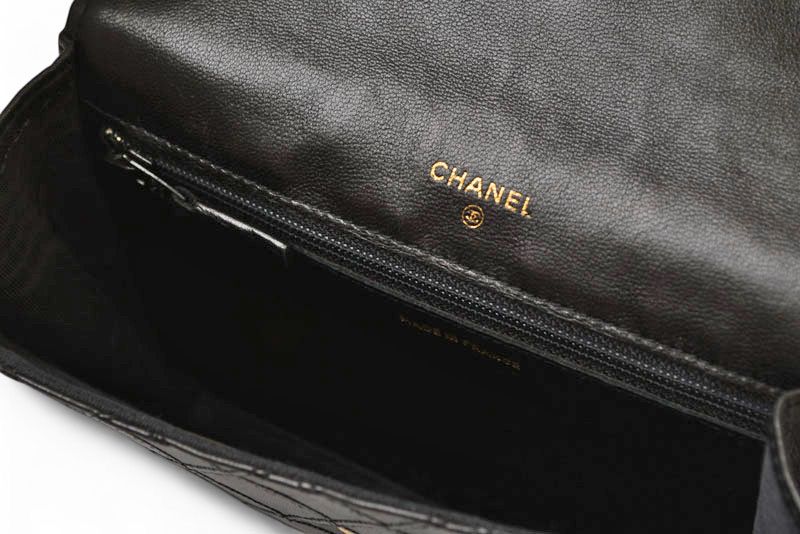 シャネル　ビコローレ　セカンドバッグ　ポーチ　レザー　黒　ヴィンテージ CHANEL - シャネル ポーチ ヴィンテージ CHANEL ビコローレ
