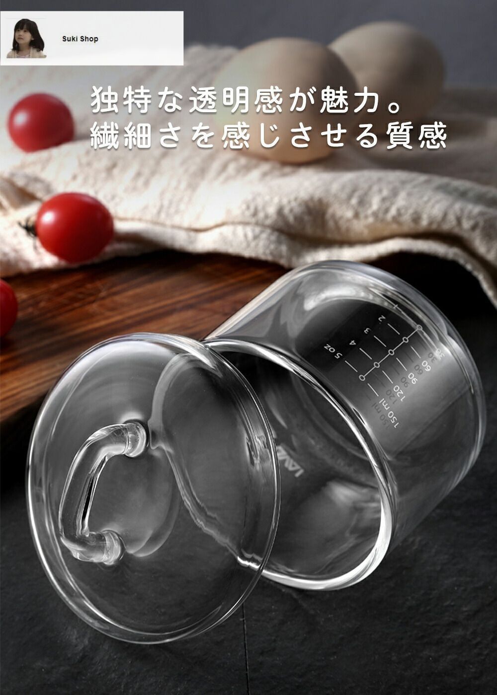 新しい未使用 【3個】耐熱ガラス 茶碗蒸し ふた付き 蒸し碗