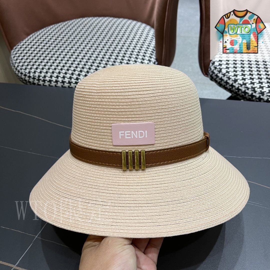 今日WTO】Fendi 大檐ソフトストローハット-XY15 - メルカリ