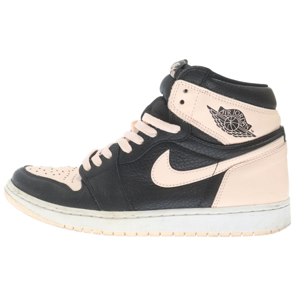 NIKE (ナイキ) AIR JORDAN 1 RETRO HIGH CRIMSON TINT エアジョーダン1 ハイカットスニーカー  クリムゾンティント ブラック/ピンク US9.5/27.5cm 555088-081 - メルカリ