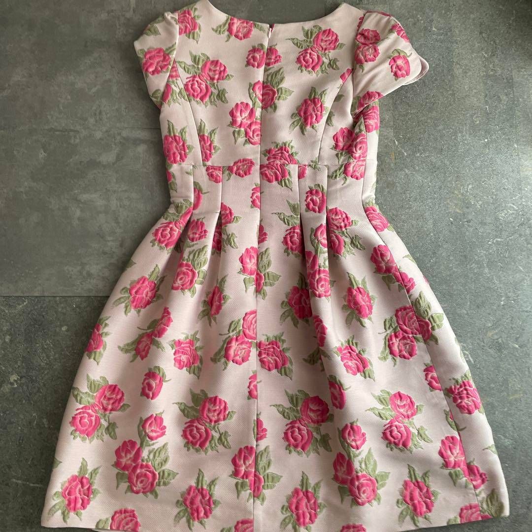 74 M's GRACY エムズグレイシー ドレス ワンピース 花柄 Mサイズ 38 9