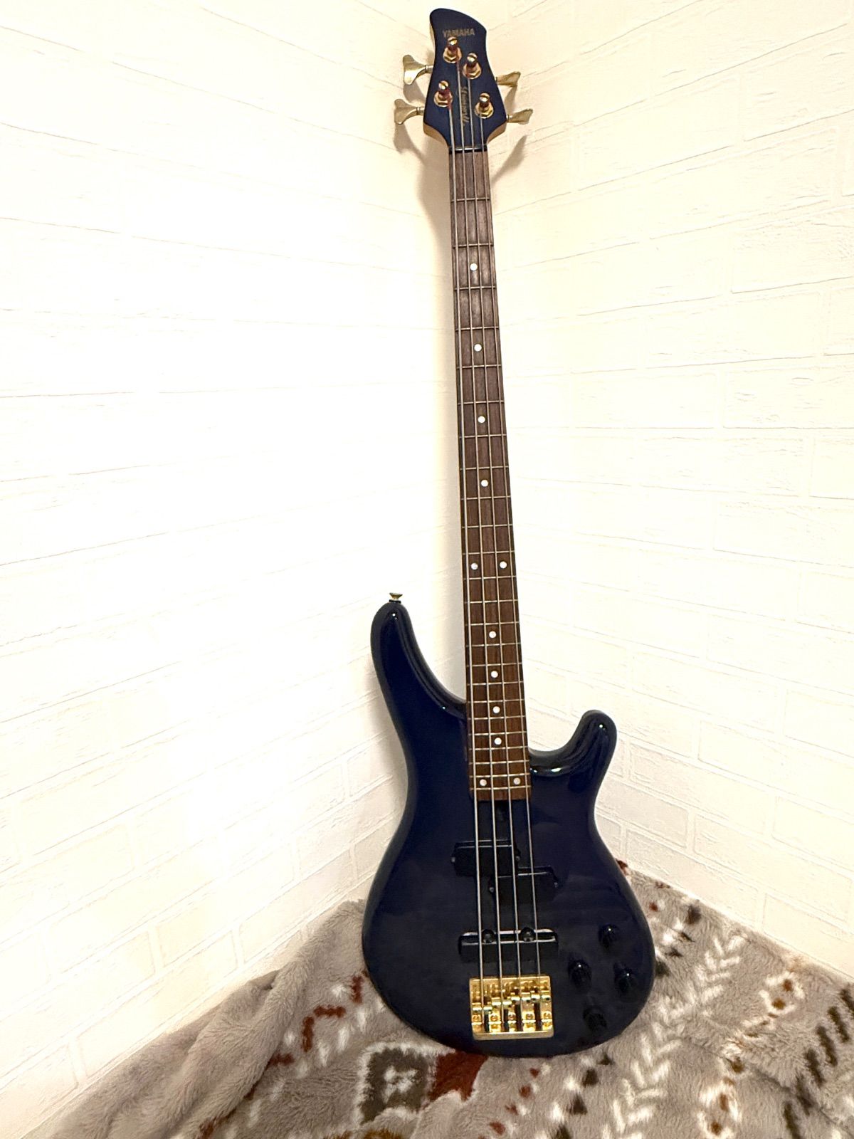 ブルー×ゴールド ソフトケース付き