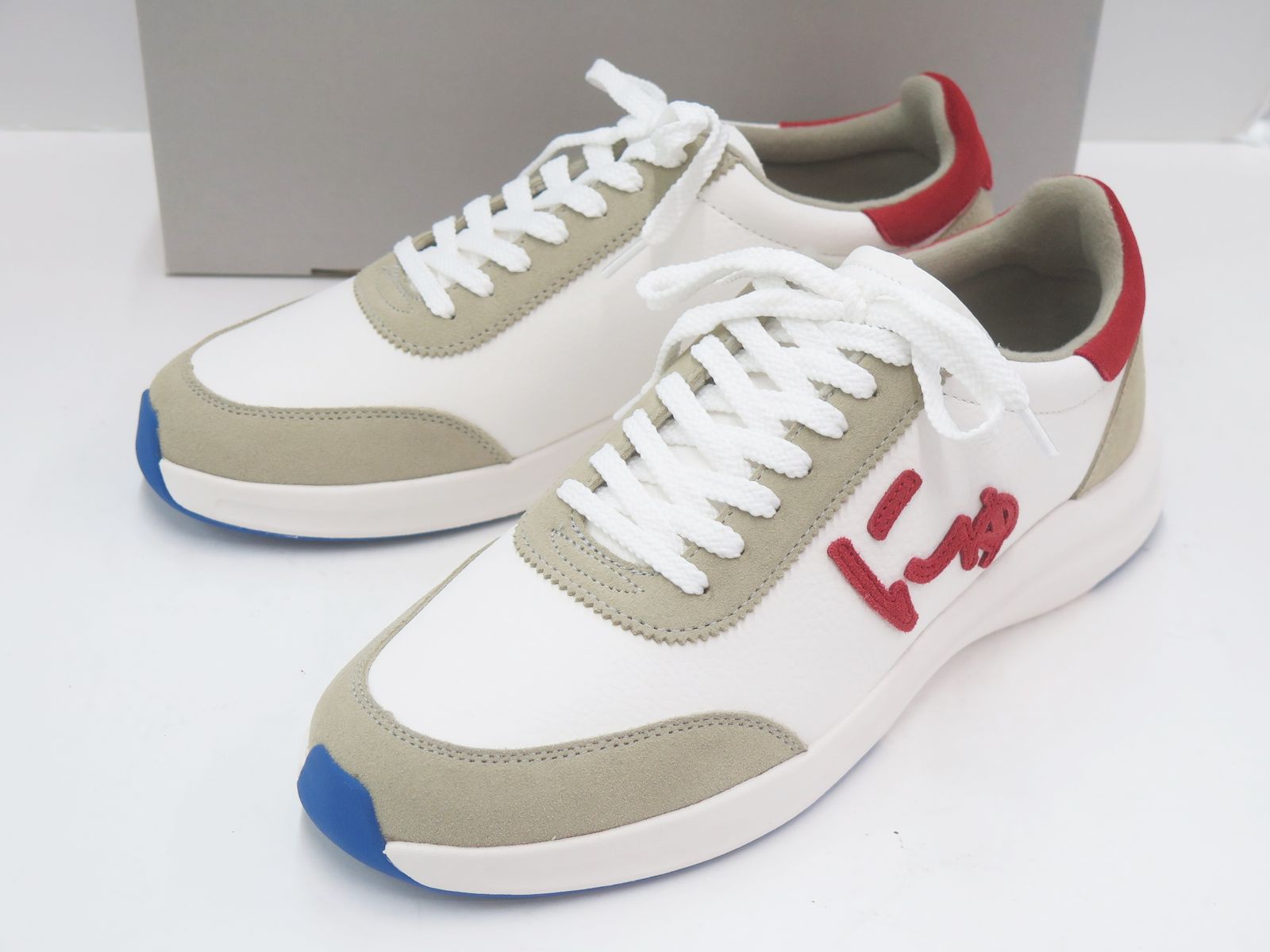 via SANGACIO サンガッチョ BLOW WHITE/RED スニーカー 未使用美