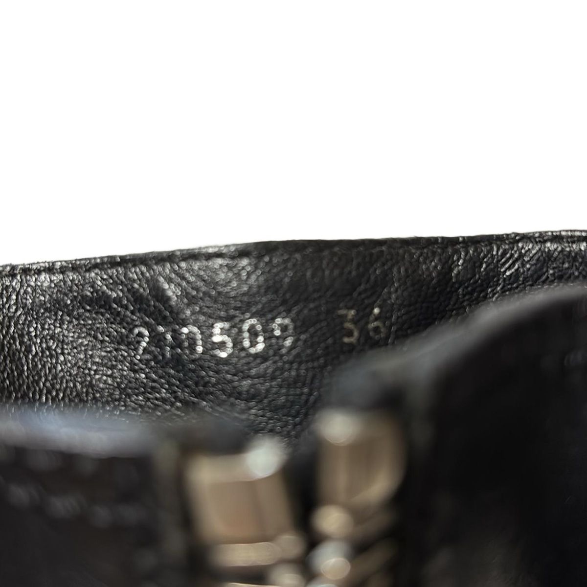 GUCCI グッチ ショートブーツ 36 レディース - 270509 黒×ゴールド×シルバー スタッズ レザー KIN-KAAI_COM