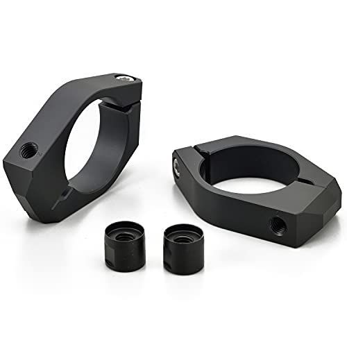 φ41フロントフォーク用 デイトナDaytona バイク用 ウインカーステー 41mmフォーククランプ 取付穴8mm 配線逃がし加工 D-Lightナット付属 ウインカーブラケット 左右セット 19269 ブラック