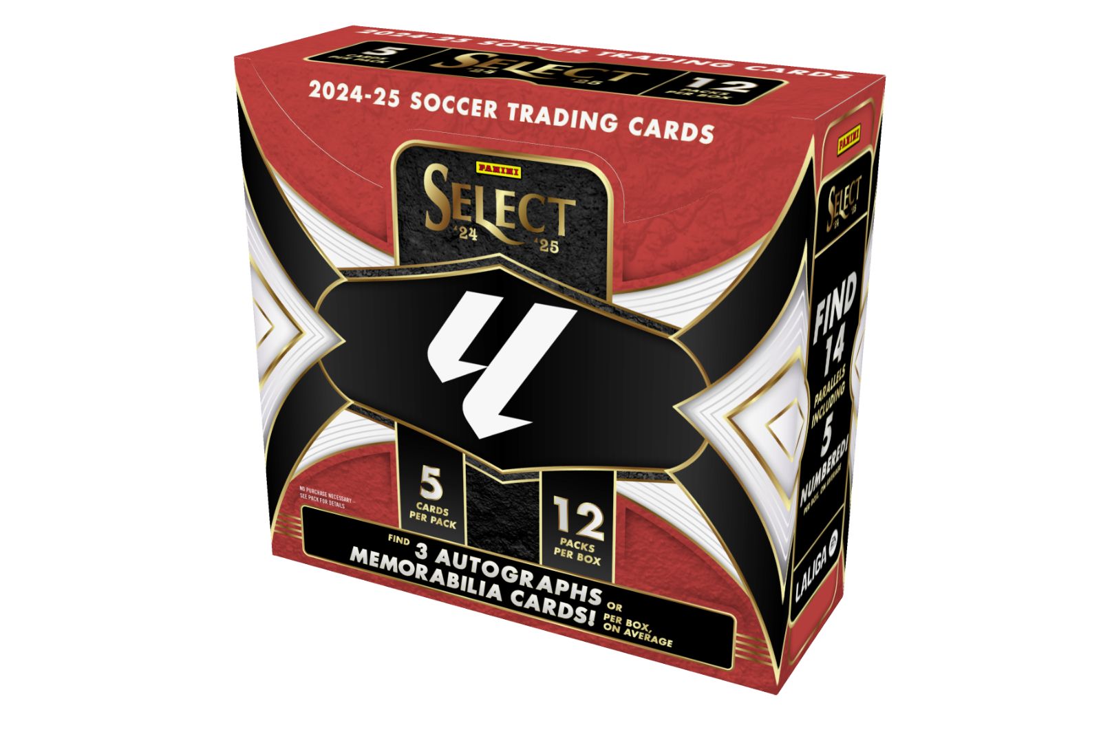 数量 在庫確保予定 1BOX 2025-25 Panini Select La Liga Trading Card Box お1人様1BOXまで ラ リーガ 直筆サインORメモラビリア3枚以上封入予定