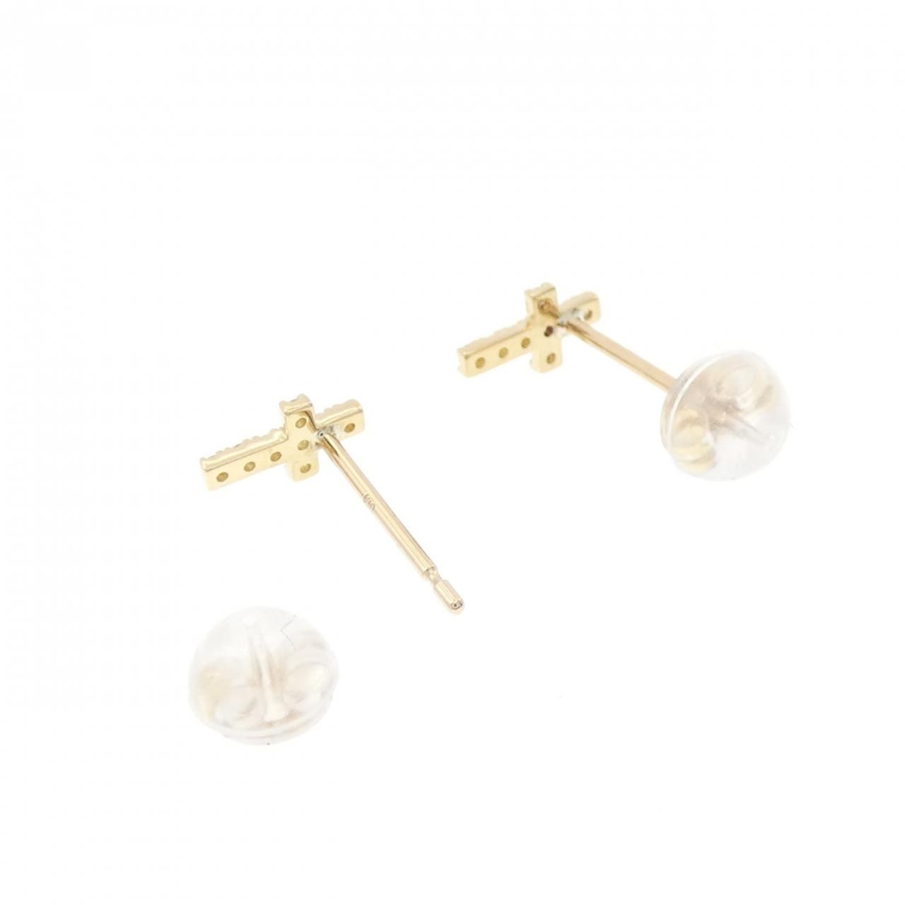 【福袋セール】 クロス K18YG ダイヤモンド メルカリ - ピアス アクセサリー