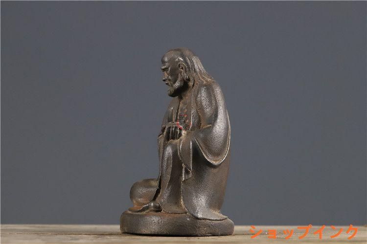 鉄器 仏像 菩提達磨祖師仏像 仏堂奉納 工芸品 置物gzp0829