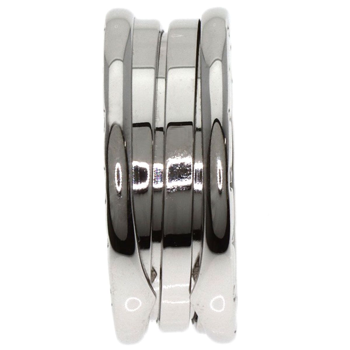 BVLGARI ブルガリ B-zero1 ビーゼロワン 2バンド 54 リング 指輪 K18WG レディース FORTGASGNV_COM_BR