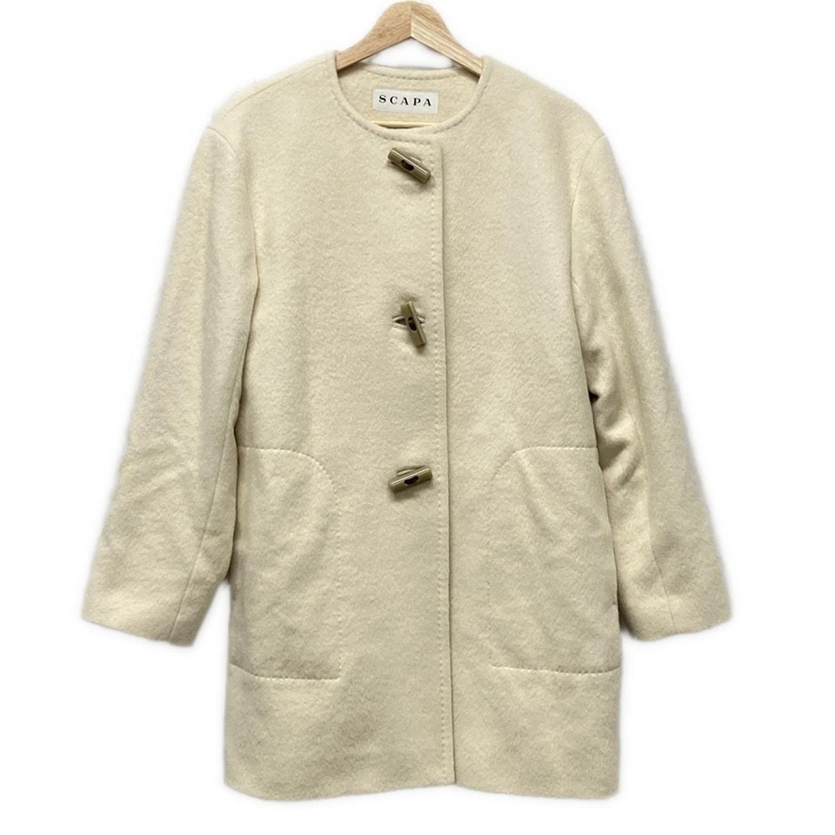 Scapa スキャパ コート サイズ38 L レディース - アイボリー 長袖|秋|冬