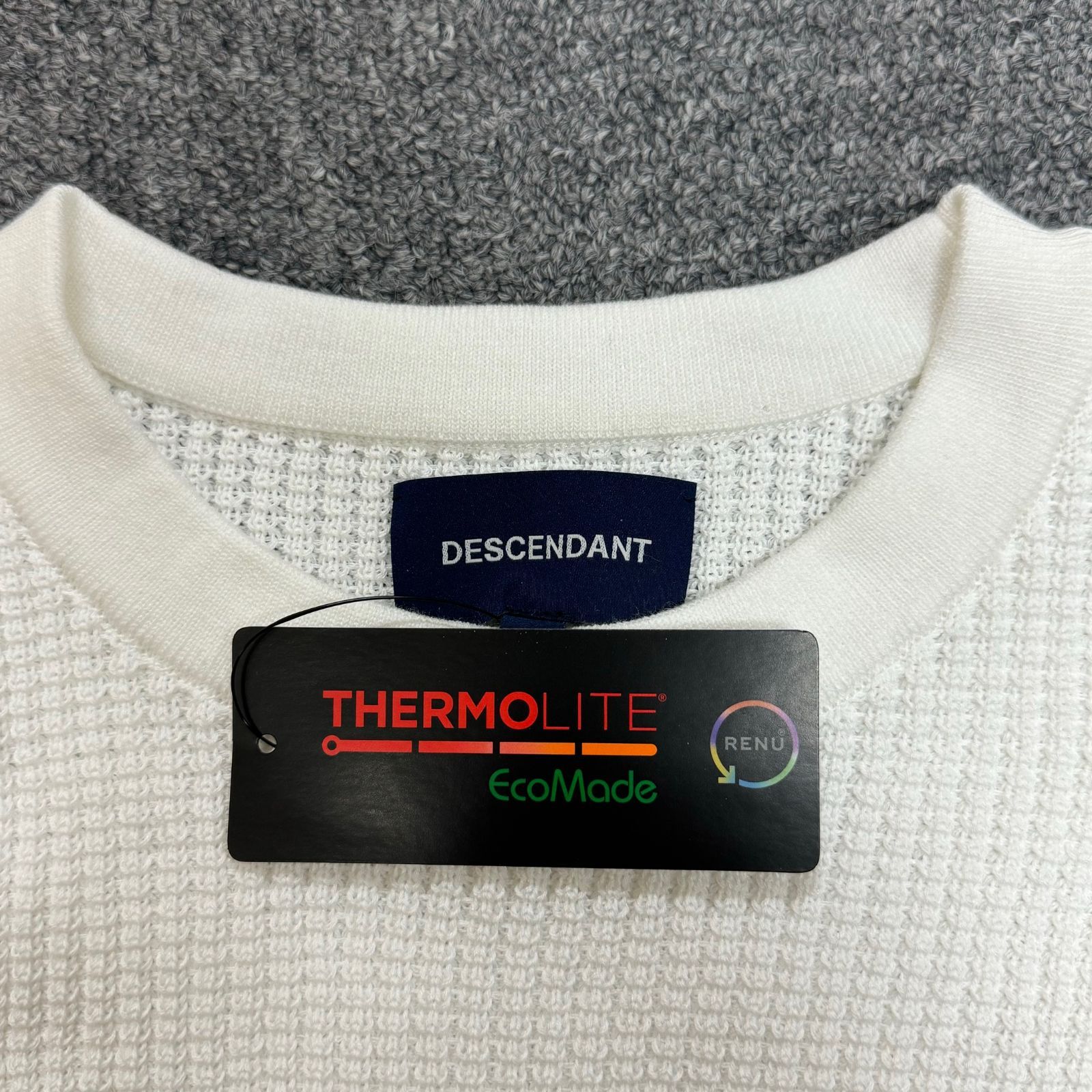 定価30800円 新品 DESCENDANT GAUFRE WAFFLE KNIT THERMOLITE ワッフル 