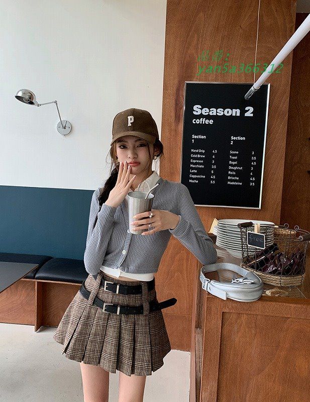 プリーツミニスカート韓国ファッ yan5a366312