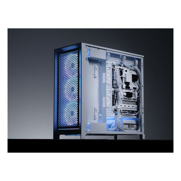  CORSAIR コルセア FRAME 5000 D RS ARGB Mid-Tower White CC-9011310-WW 2661687 PCケース(自作PC用) PCパーツ