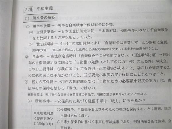 代々木ゼミナール 代ゼミ 共通テスト政治・経済 テキスト通年
