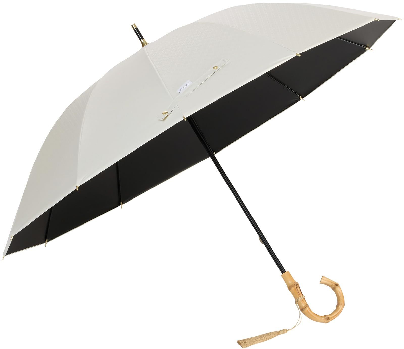 人気 和柄 軽量 おしゃれ 晴雨兼用傘 大きい 遮光 雨傘 SMV-41952 卯の花 女性用 江戸 12本骨 50cm レディース 日傘兼用雨傘 umbrella 傘 100 UVカット 日傘 マブ mabu