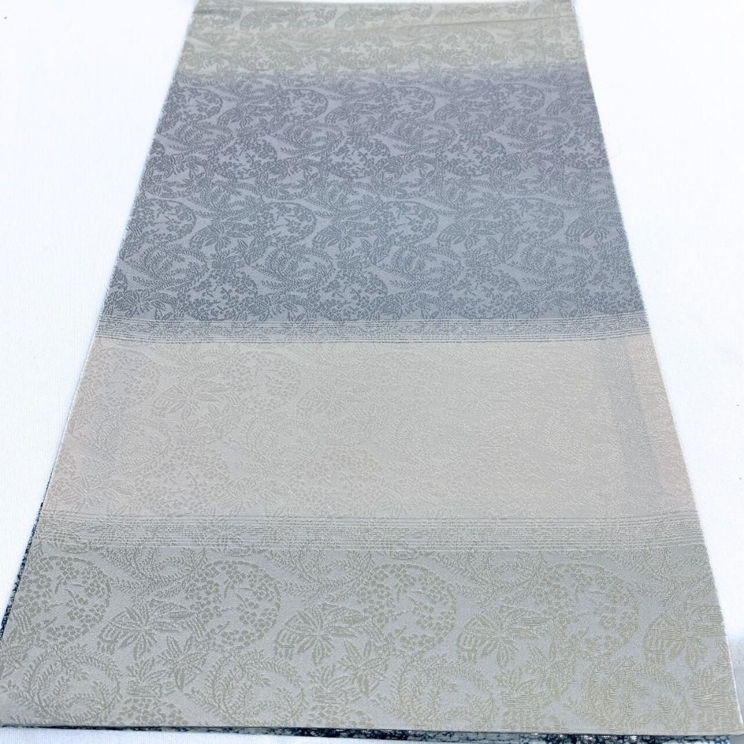 未着用 袋帯 藍香房 本藍染 縦縞 斜線 銀糸 着物 052a p - メルカリ