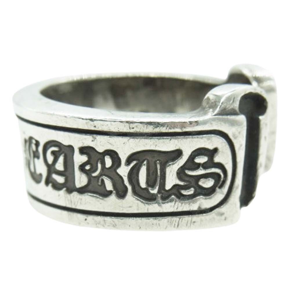 クロムハーツ スクロールラベルリング ラージ 指輪 シルバー 23号