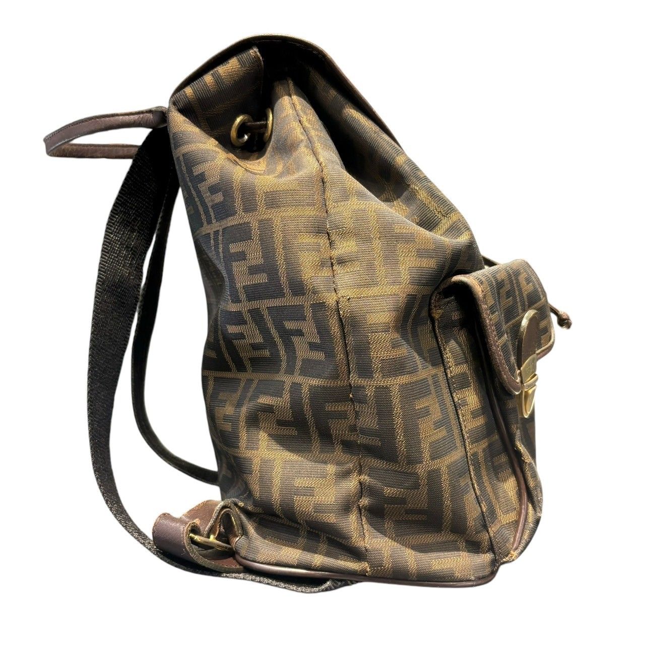 FENDI (フェンディ) VINTAGE ズッカ柄リュック レディース