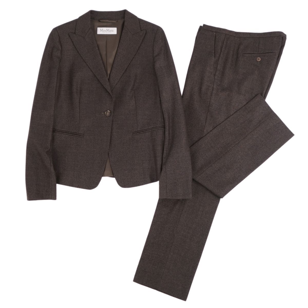 イタリア製 MaxMara ウールパンツ ウール/シルク USA10サイズ