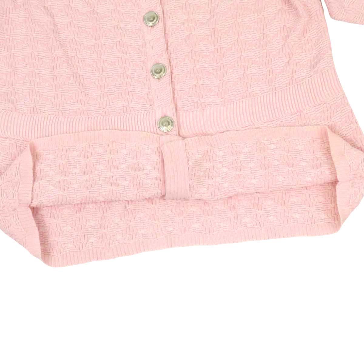 シャネル ココマーク ロングスリーブ ニット カーディガン P47896K06121 レディース ライトピンク CHANEL 中古 【アパレル・小物】 シャネル ココマーク ロングスリーブ ニット カーディガン