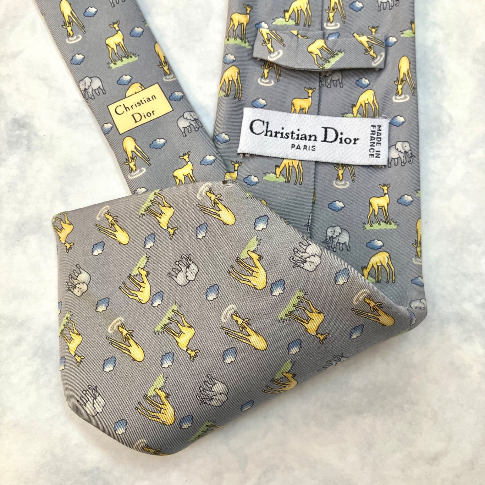 美品⭐️高級ブランドネクタイ➆】 Christian Dior ディオール