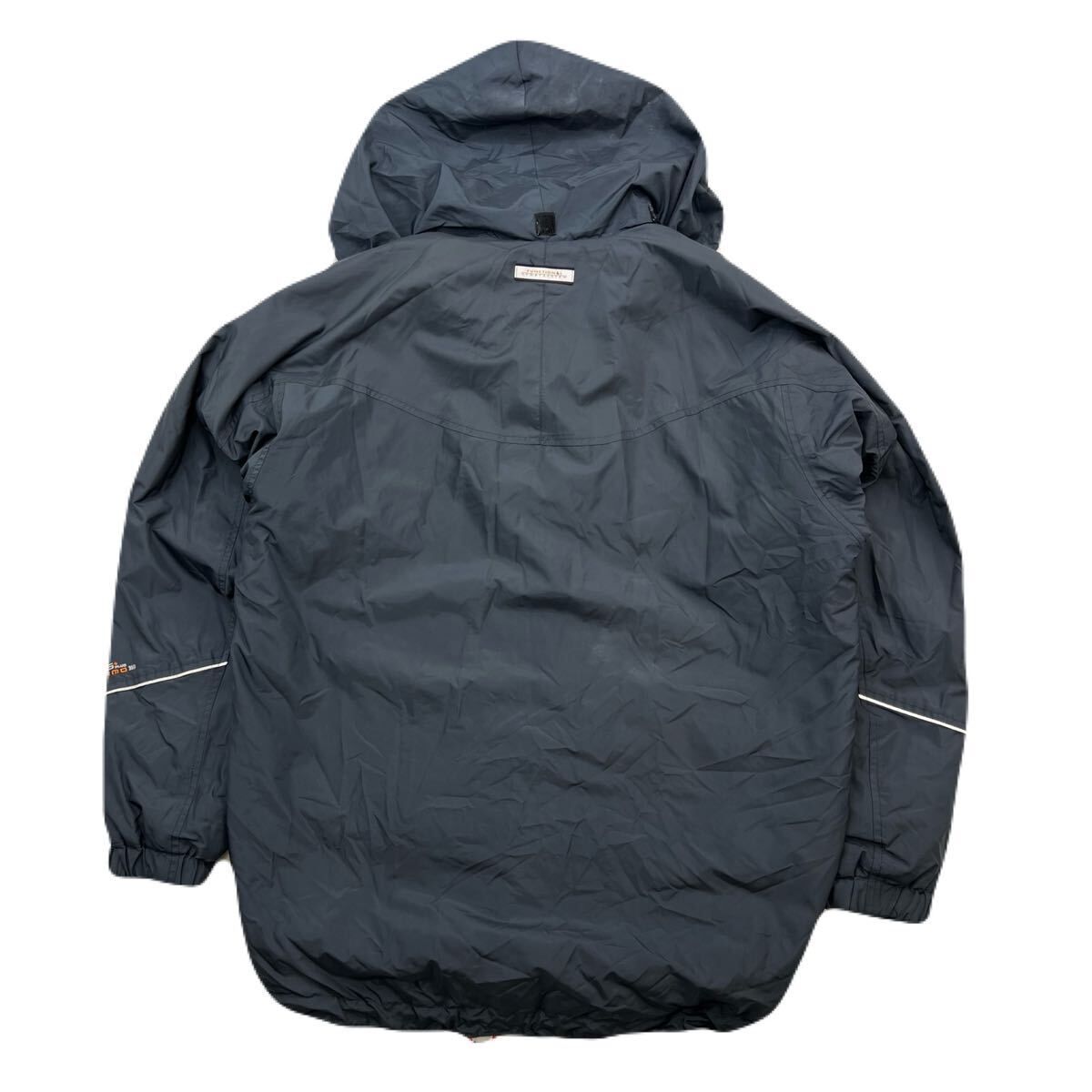 DESCENTE デサント ダークグレー ナイロンジャケット ナイロンパーカー メンズ M 通年 スポーツ ストリート タウンユース 古着 ...