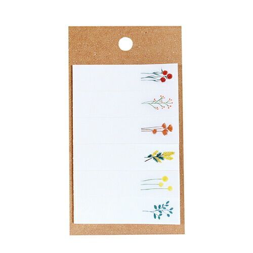 まとめ アオトプラス ふせん 淡く透ける付箋 dried flowers 目印A K-AWAD-1-05 ×20セット