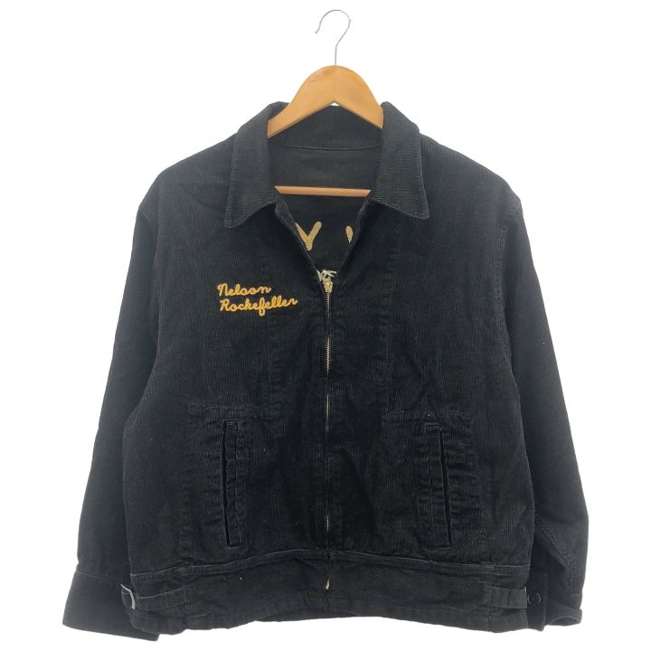 THRIFTY LOOK FFA コーデュロイジャケット ユニセックス ブラック